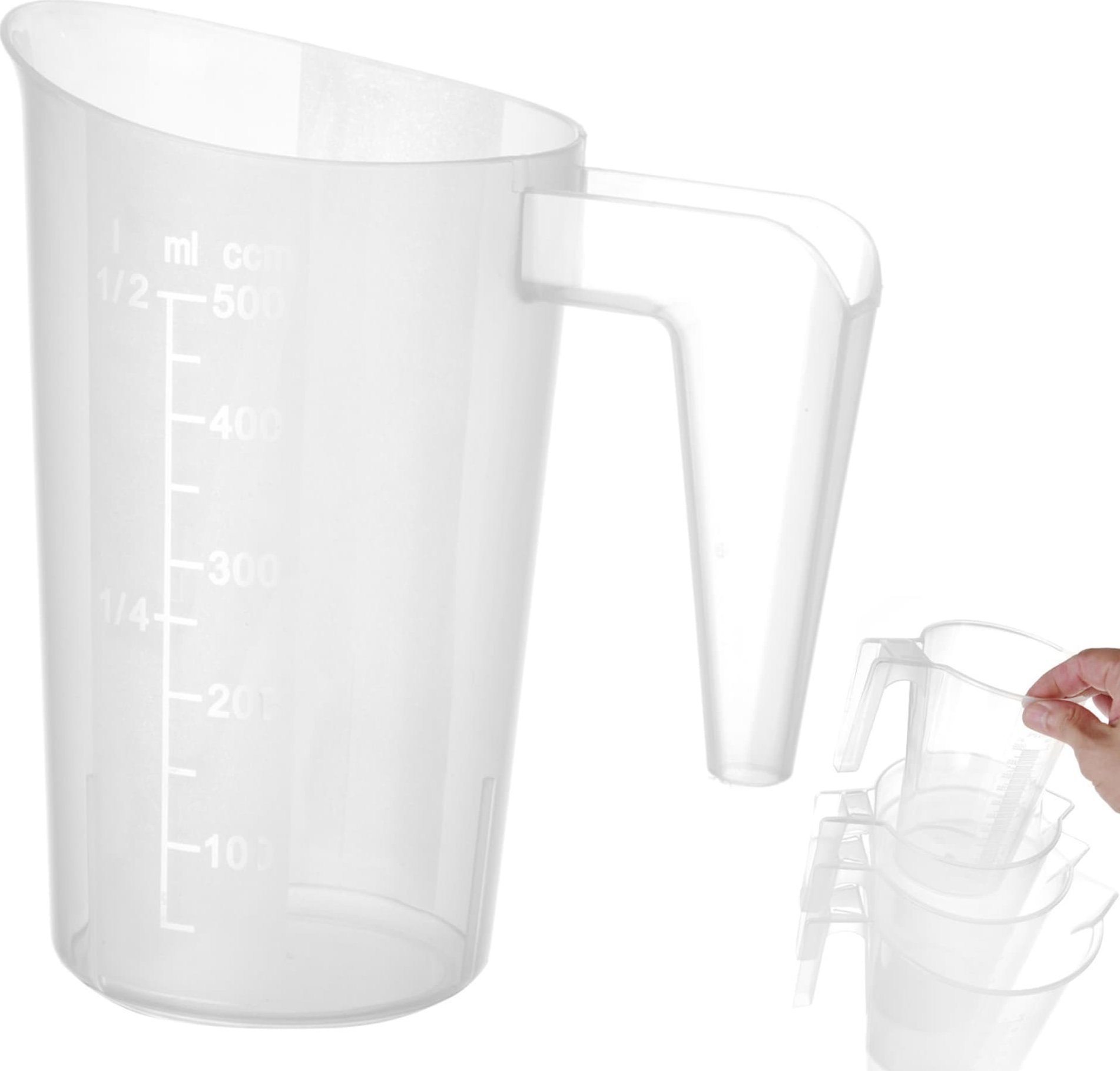 Hendi Miara kuchenna dzbanek z miarką z polipropylenu piętrowalny 0.5 l - Hendi 567814