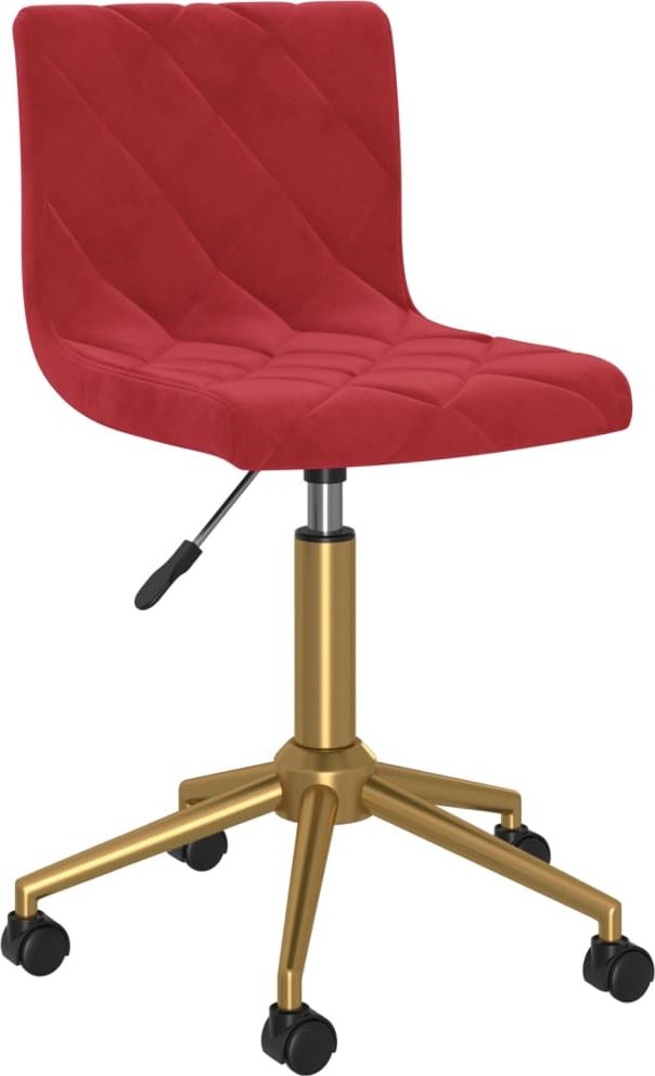 Krzesło biurowe vidaXL Ciemnoczerwony