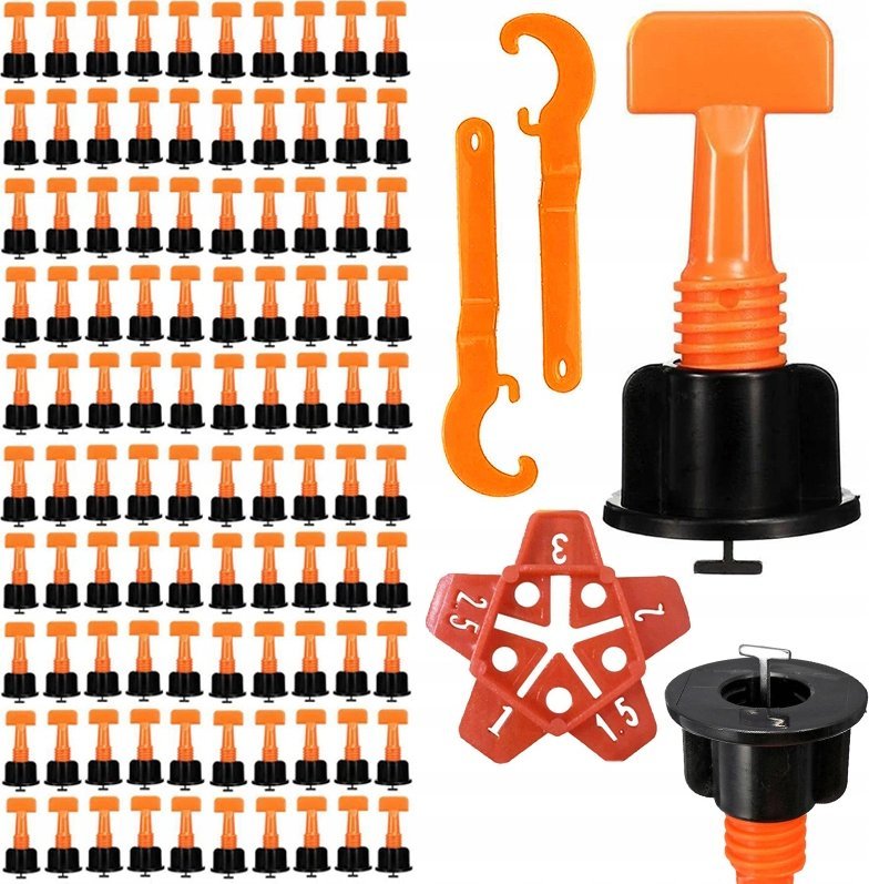 SYSTEM POZIOMOWANIA PŁYTEK Z GWIAZDKAMI 100 szt TLS-010