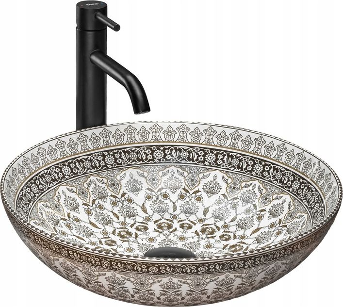 Umywalka Rea Umywalka Nablatowa Arte ze wzorem Rea