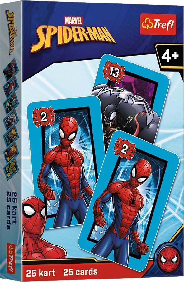 Trefl 2 GRY W 1 Spiderman Karty Piotruś gra Pamięć Memo