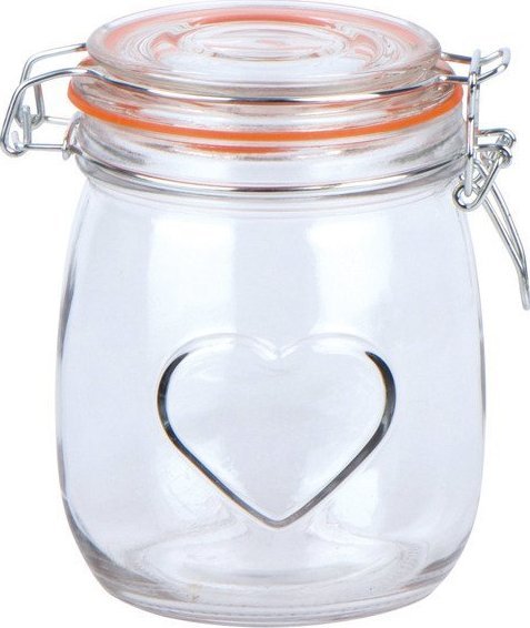 STALMAN Słoik wek z klipsem Serce 11x14cm 0,75 l