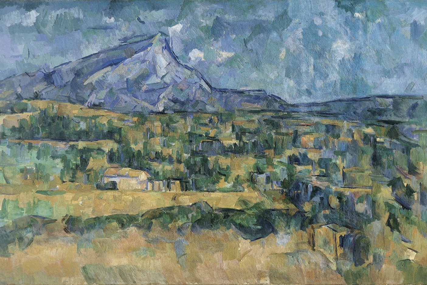 Plakat 91,5x61cm Mont Sainte-Victoire, Paul Cezanne Vintage Salon