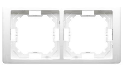 Kontakt-Simon Ramka podwójna NEOS biała - BMRC2B/11
