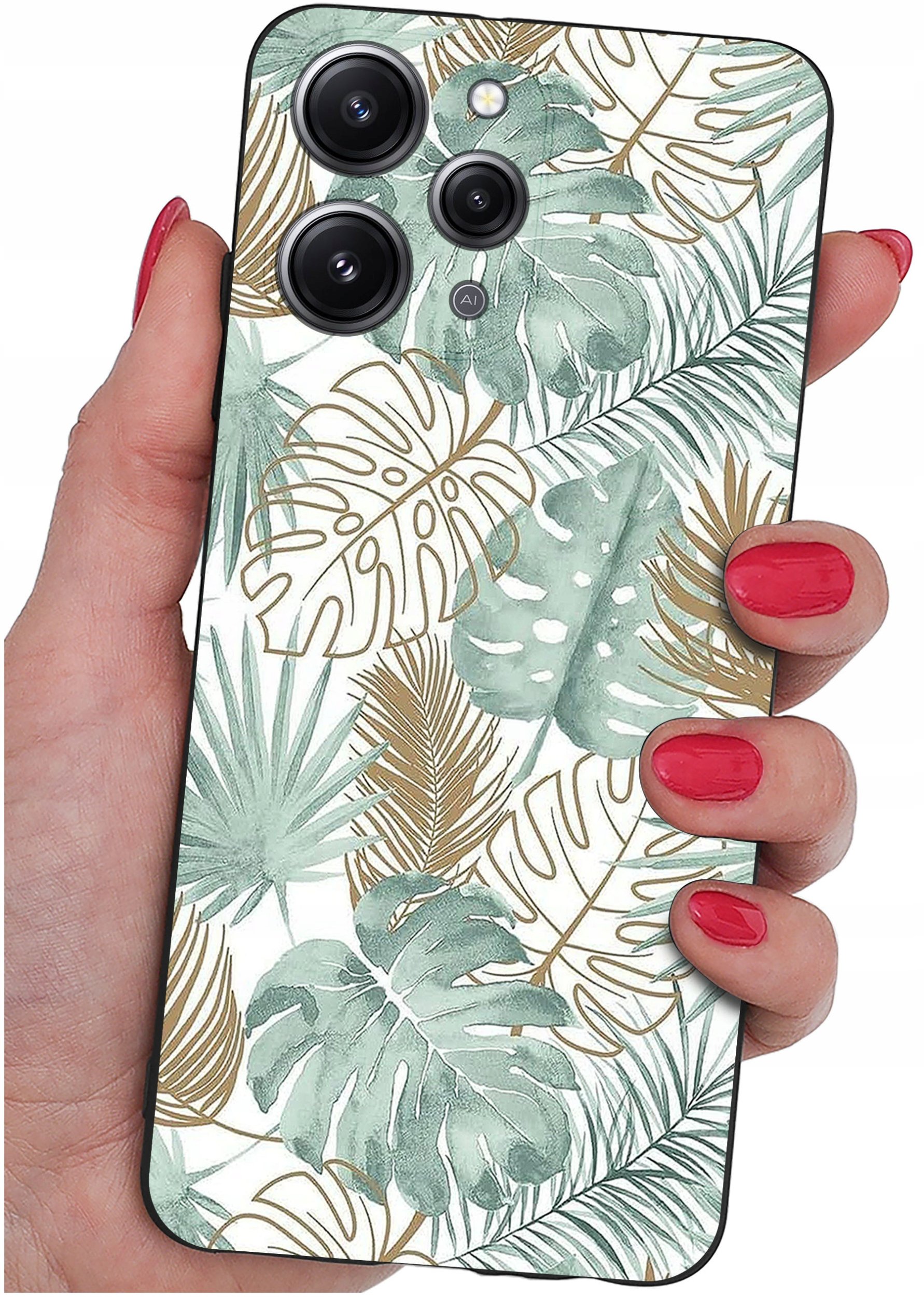 Etui do Xiaomi Redmi 12 4G WZORY |SILIKONOWE MATT CASE + SZKŁO 9H