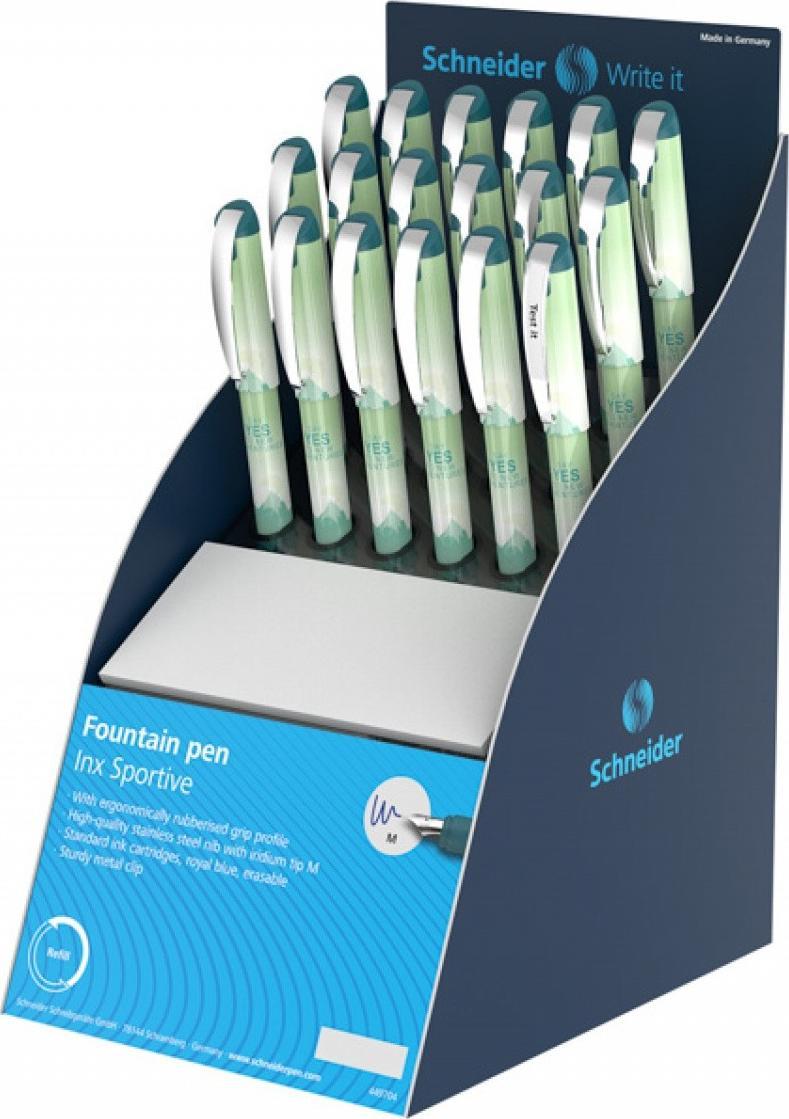 Schneider Display piór wiecznych SCHNEIDER Inx Sportive, M, 17 szt.