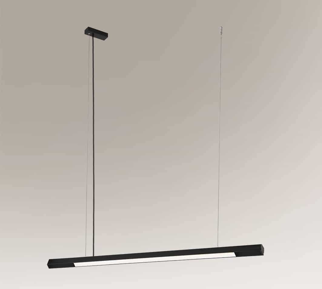 Lampa wisząca Shilo LAMPA wisząca HAKODA 8656 Shilo metalowa OPRAWA zwis LED 16W 4000K listwa czarna