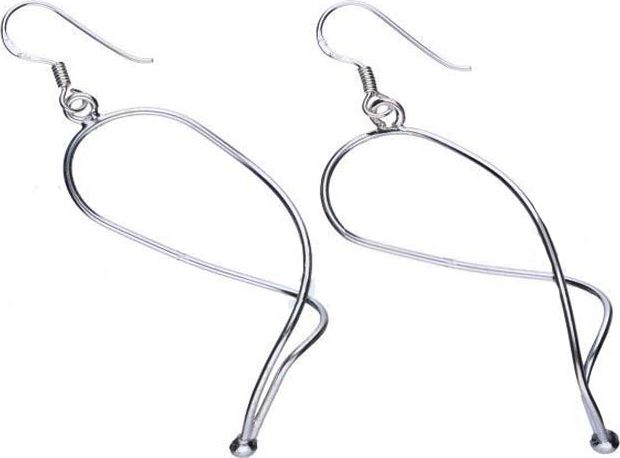 Lovrin Srebrne kolczyki 925 wiszące z ozdobą 3,00g