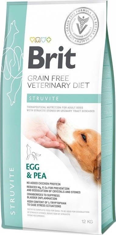 Brit Brit Grain-free Veterinary Diet Struvit - sucha karma dla psów z chorobami dolnych dróg moczowych, 2 kg uniwersalny