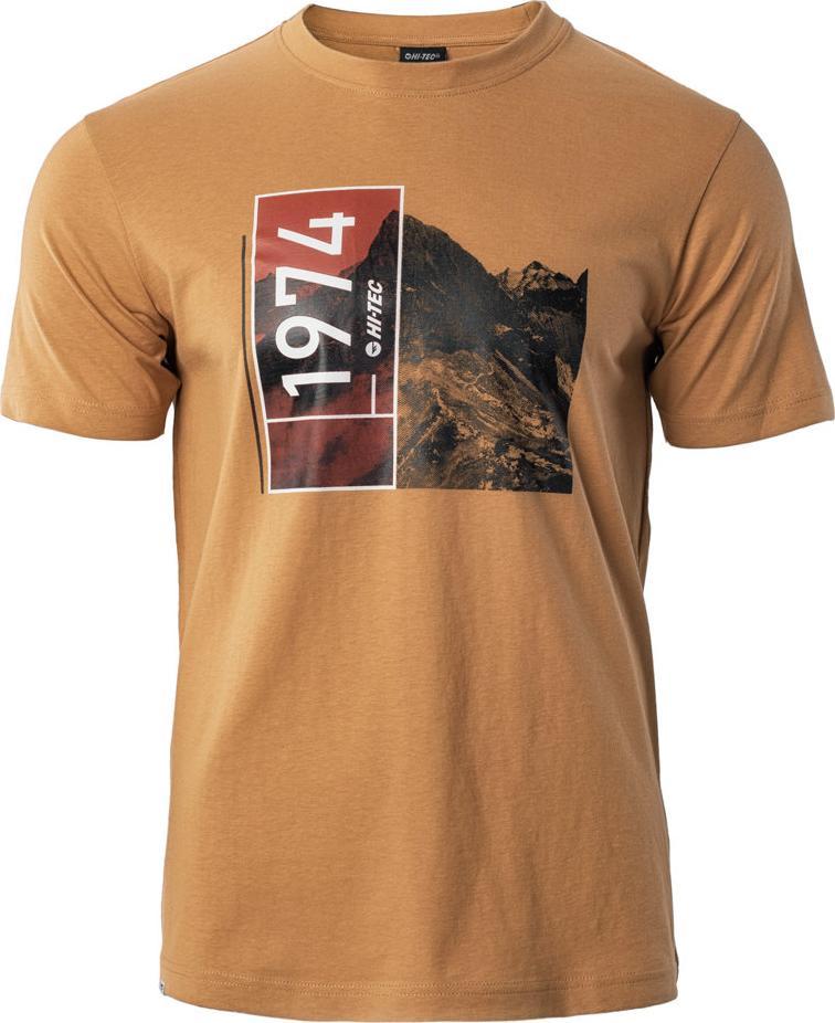 Hi-Tec Koszulka męska VENDRO, Apple Cinamon, brązowa r. L