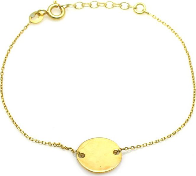 Lovrin Srebrna bransoletka 925 pozłacana celebrytka koło 1,47 g