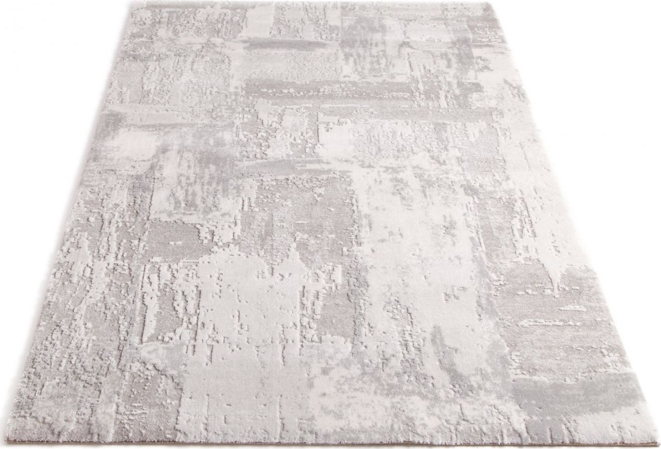 Seta Hali Dywan do salonu ekskluzywny akrylowy CLARRIS Venato Kremowo Szary Prostokąt 120x180 cm