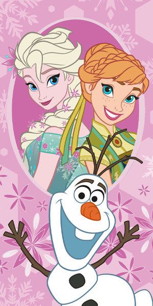 Vaikiškas rankšluostis Frozen,75x150 cm