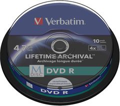 Verbatim DVD-R 4.7 GB 4x 10 sztuk (VERDVD45116)