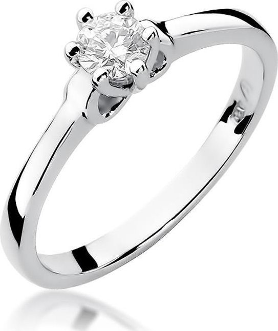 Best Diamonds złoty pierścionek z brylantem 0.30ct 6
