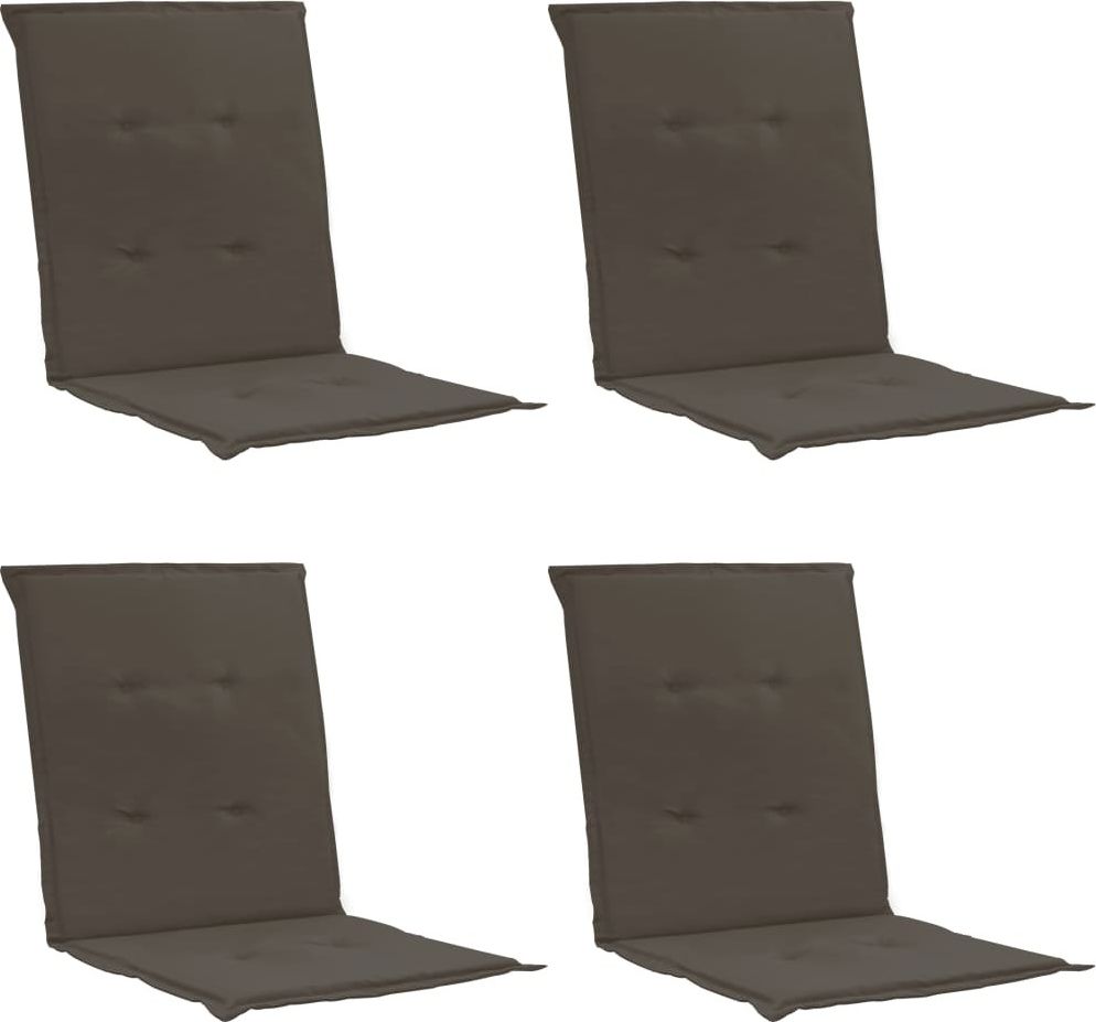 vidaXL VidaXL Poduszki na krzesła ogrodowe, 4 szt., antracytowe, 100x50x3 cm
