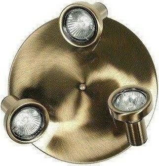 Lampa sufitowa Candellux Bond- Plafon/3 Patyna Gu10 50W