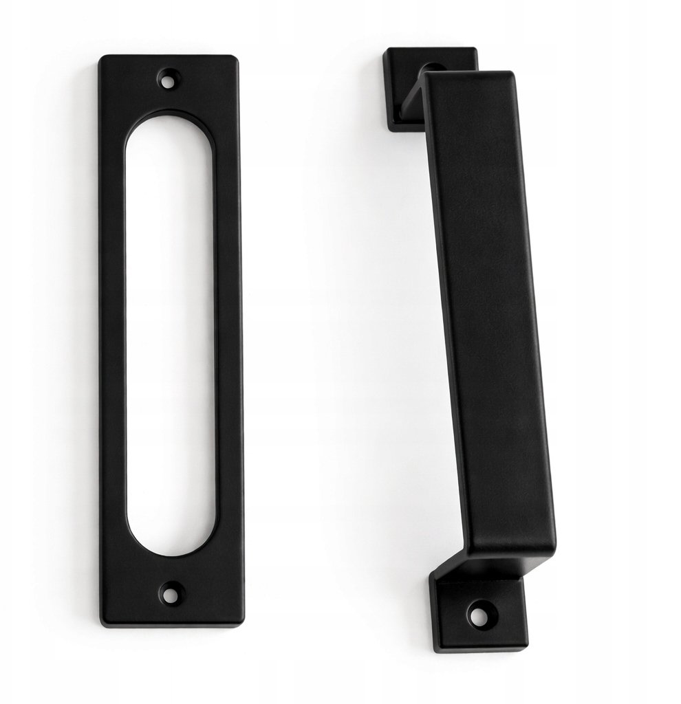 Uchwyt zestaw do drzwi przesuwnych Loft AG ,drzwi stalowych prostokąt black
