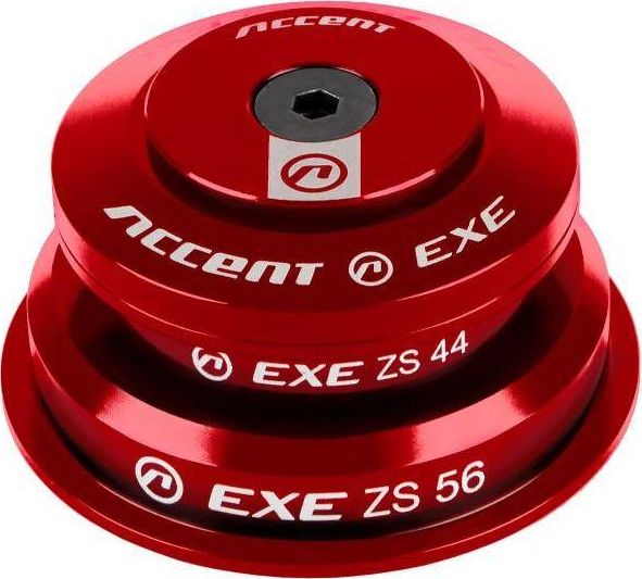Accent Stery pół-zintegrowane HSI-EXE Taper 1-1/8-1.5 ZS44/ZS56 czerwone, łożyska maszynowe uniwersalny