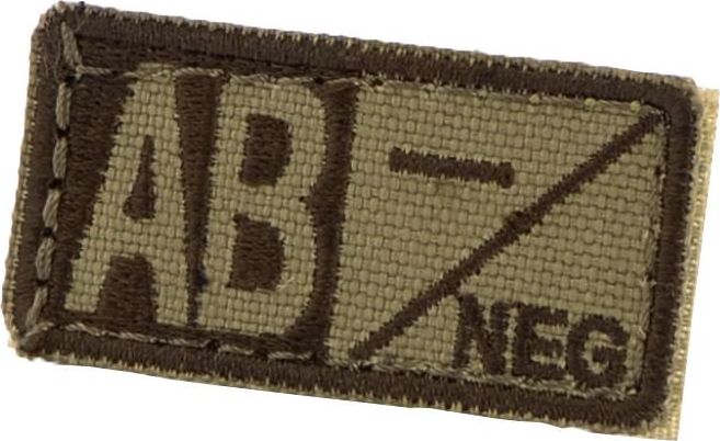 Condor Condor Naszywka Grupa Krwi AB RH- Coyote uniwersalny