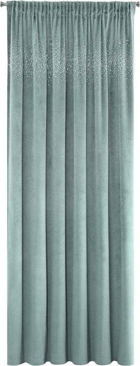 Eurofirany Zasłona Dekoracyjna Welwet Aurora Morski 140x270