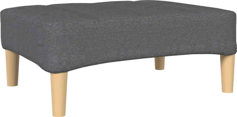 vidaXL Podnóżek, jasnoszary, tapicerowany tkaniną