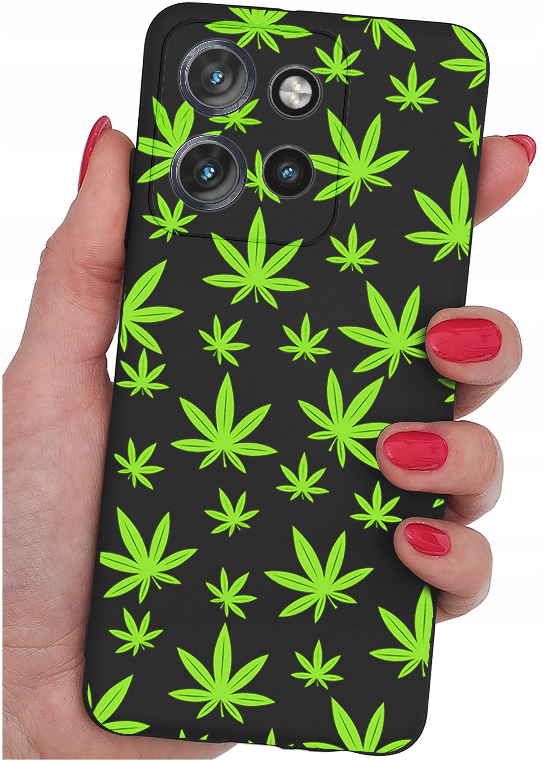 Etui do Motorola Moto EDGE 50 Neo WZORY |SILIKONOWE MATT CASE + SZKŁO 9H