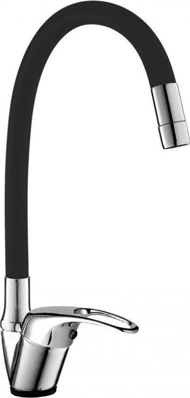 Bateria kuchenna YokaHome stojąca czarna z kątowym przełącznikiem wody