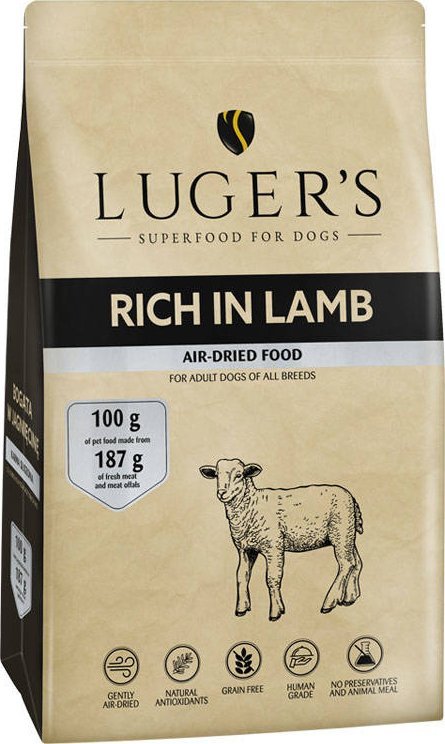 Lugers karma suszona dla psa bogata w jagnięcinę 5 kg
