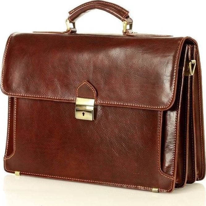 Marco Mazzini Teczka męska brąz MARCO MAZZINI 35b