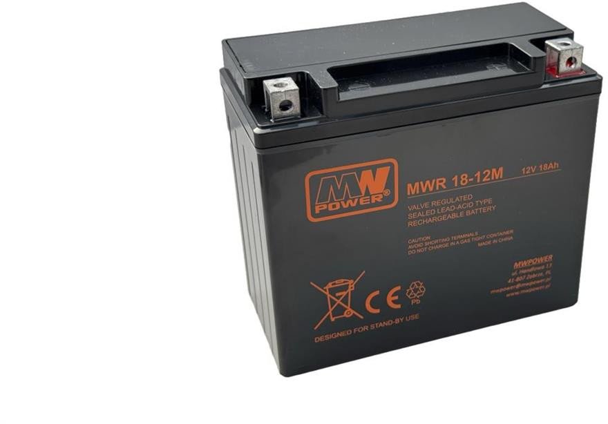MWR 18-12M Akumulator AGM 18Ah 12V Rozruchowy, prąd rozruchu 270A