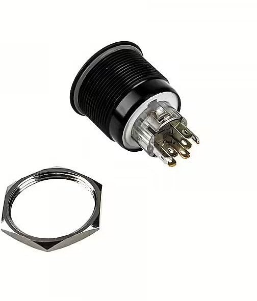 DimasTech DimasTech Vandalismustaster 25mm, Blackline Dot - RGB