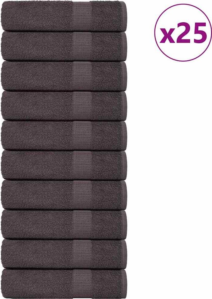 vidaXL vidaXL Ręczniki kąpielowe, 50 szt., antracyt, 70x140 cm, bawełna 100%