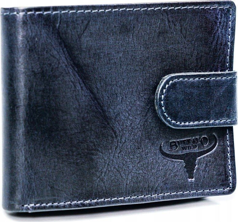 Buffalo Wild Portfel męski granatowy Buffalo Wild N1184L-HP-4871 NAVY