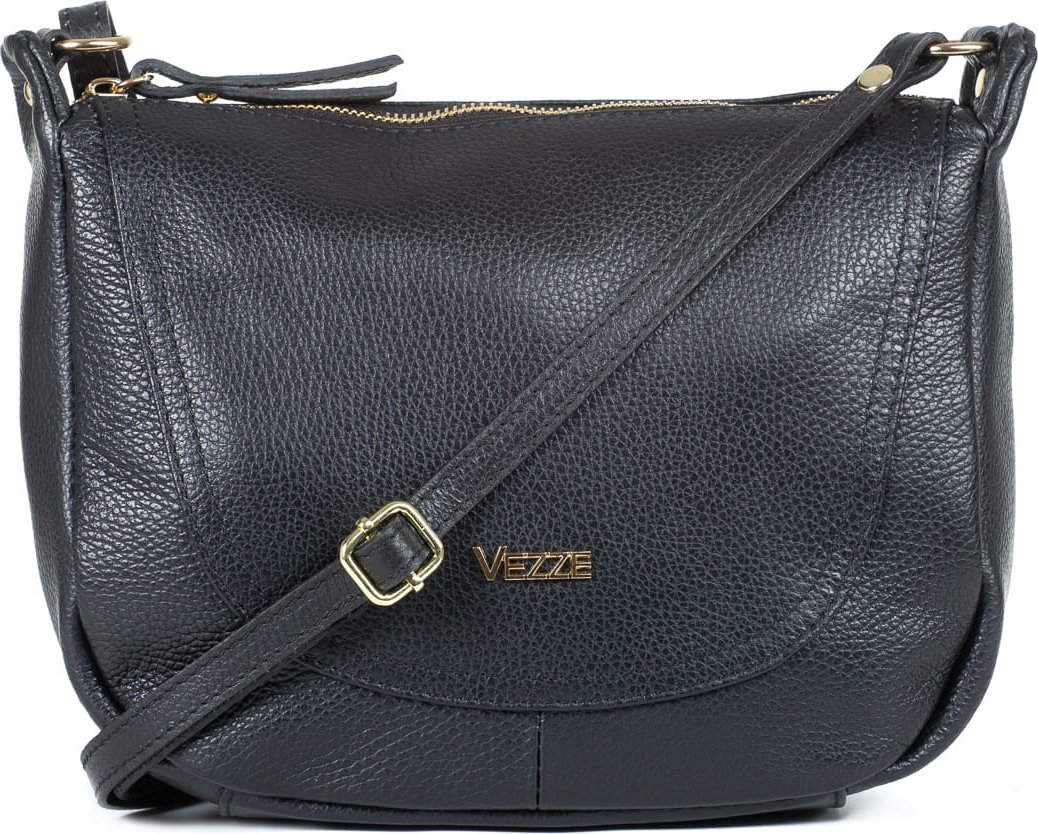 Vezze Torebka Skórzana Vezze Sella Czarna