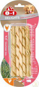 8in1 Przysmak 8in1 Delights Pork Twisted Sticks 10 szt.