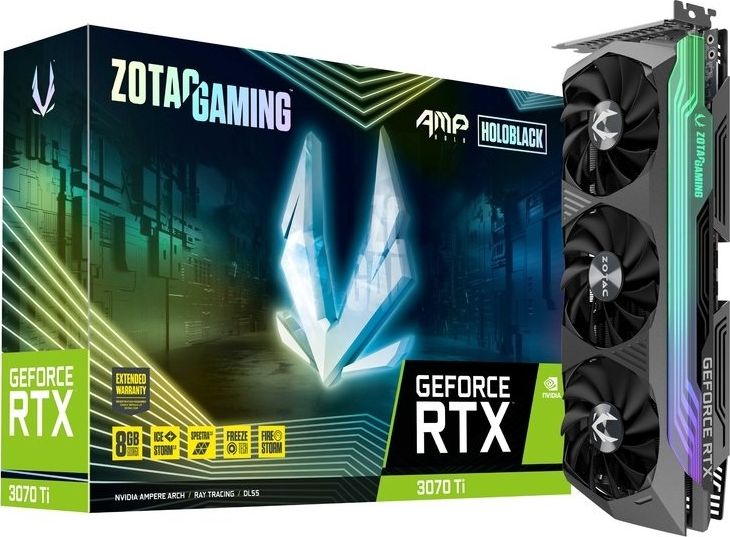 Karta graficzna Zotac GeForce RTX 3070 Ti AMP Holo 8GB GDDR6X (ZT-A30710F-10P)