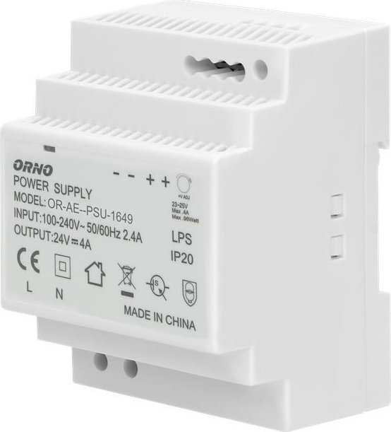 Orno Zasilacz na szynę DIN 24VDC 4A 100W OR-PSU-1649