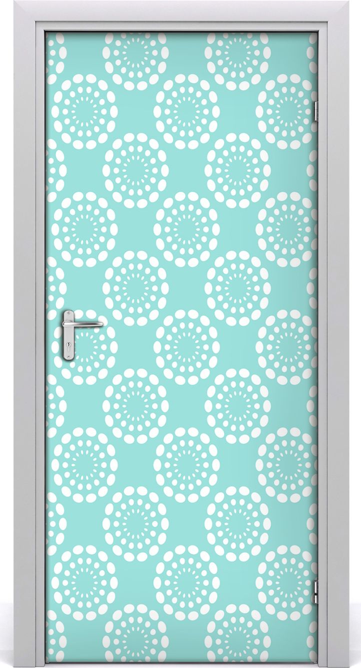 Tulup Fototapeta samoprzylepna na drzwi 95 x 205 cm geometryczny wzór kropki