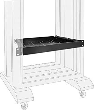 Delock 19 pull-out drawer 1U bk - 42631