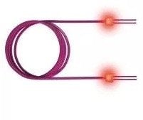 saCon Kabel światłowodowy LED duplex 50/125µm OM3, SC/SC, turkusowy, 5 m