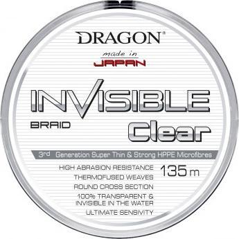 DRAGON. Plecionki Dragon Invisible Clear 135 m 0,18 mm