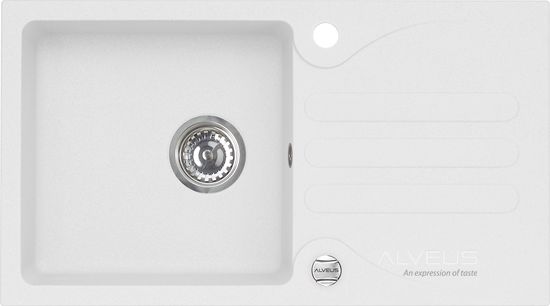 Zlewozmywak Alveus Galapagos granitowy biały