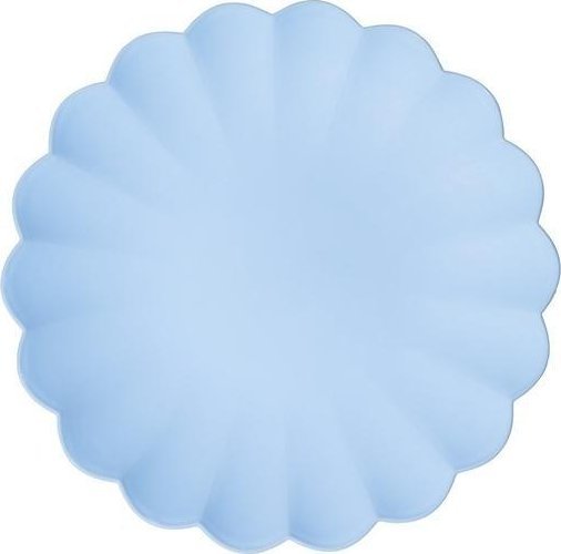 Talerzyki plastikowe błękitne 22 x 22cm 4szt