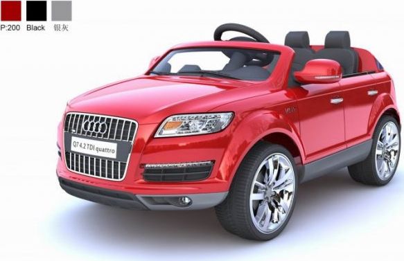 Super-Toys ORYGINALNE AUDI Q7 DWA SILNIKI, AMORTYZATORY PILOT, LICENCJA, LAKIER uniwersalny
