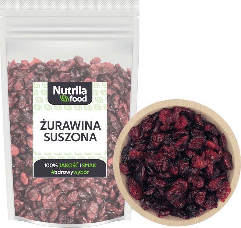 Nutrilla Żurawina suszona cięta 500g