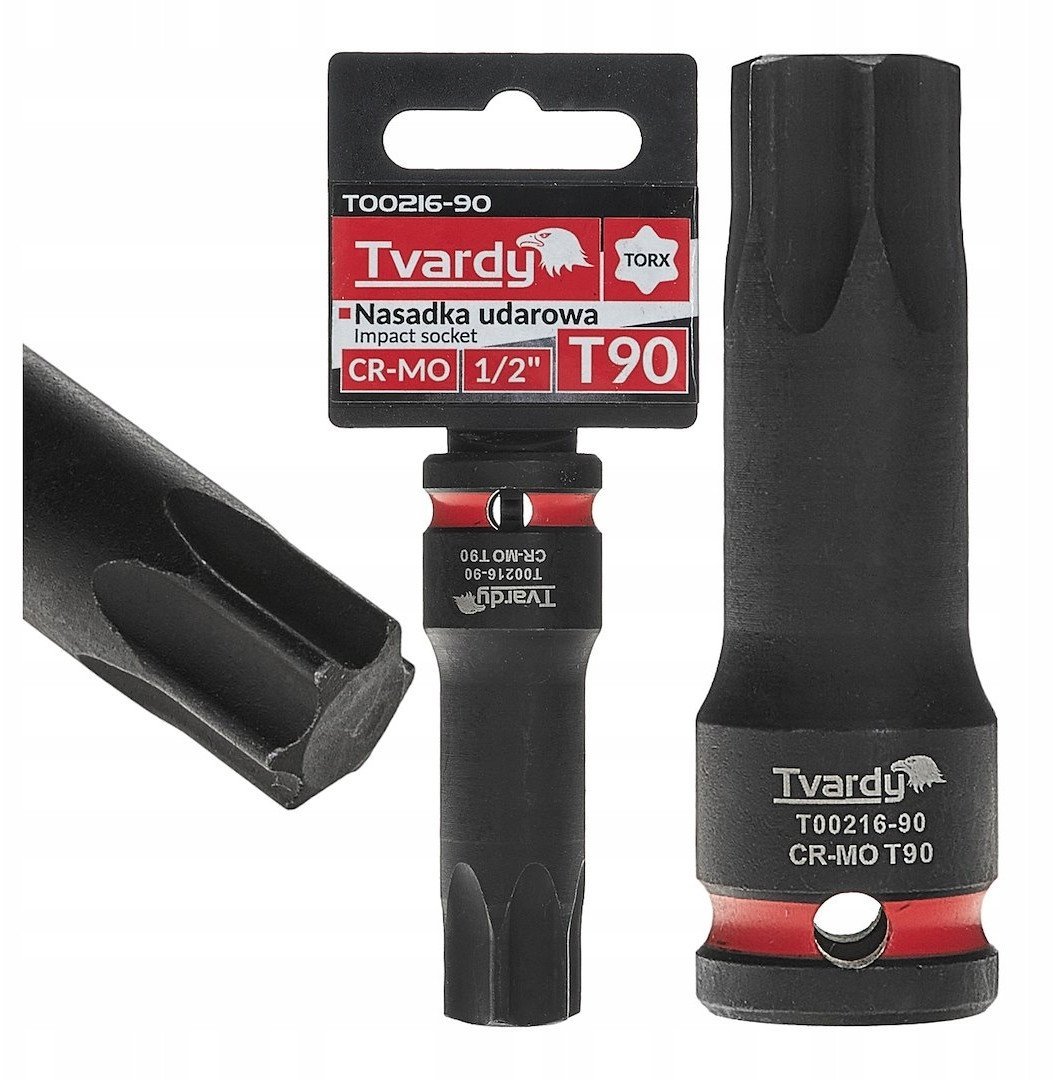 Nasadka udarowa TORX 1/2" T90 CR-MO (8/80)