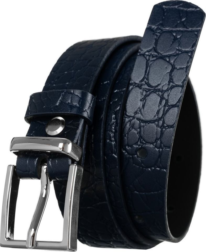 Rovicky Ciekawy skórzany pasek damski ze srebrną klamrą, motyw zwierzęcy Rovicky 80