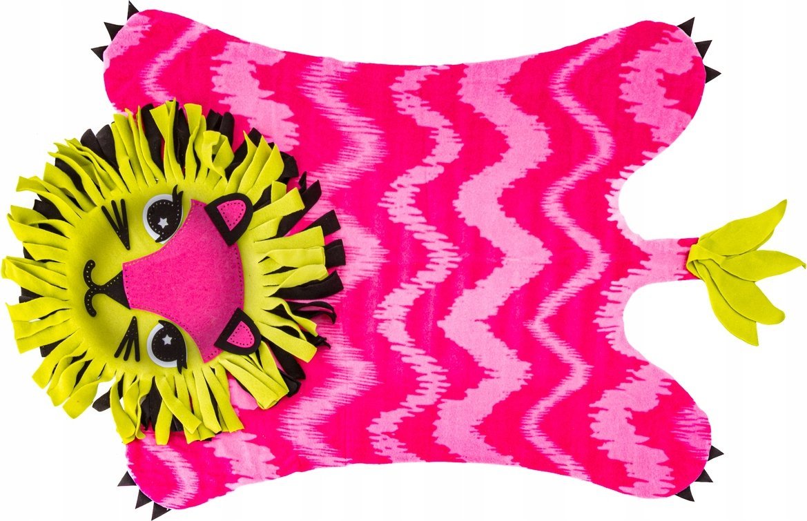 Kreatywny Zestaw, Wyszywanka, Pluszowy KOCYK Do Szycia Narzutka DIY LEW