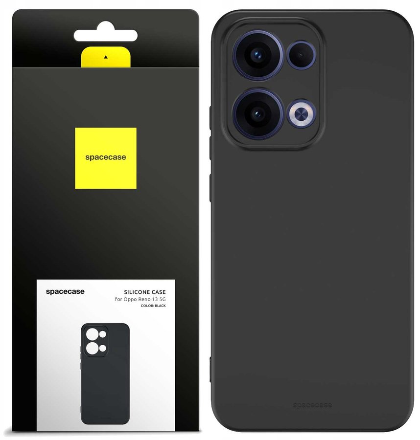 SpaceCase Etui Silicone Case 3.0 Oppo Reno13 5G black standard